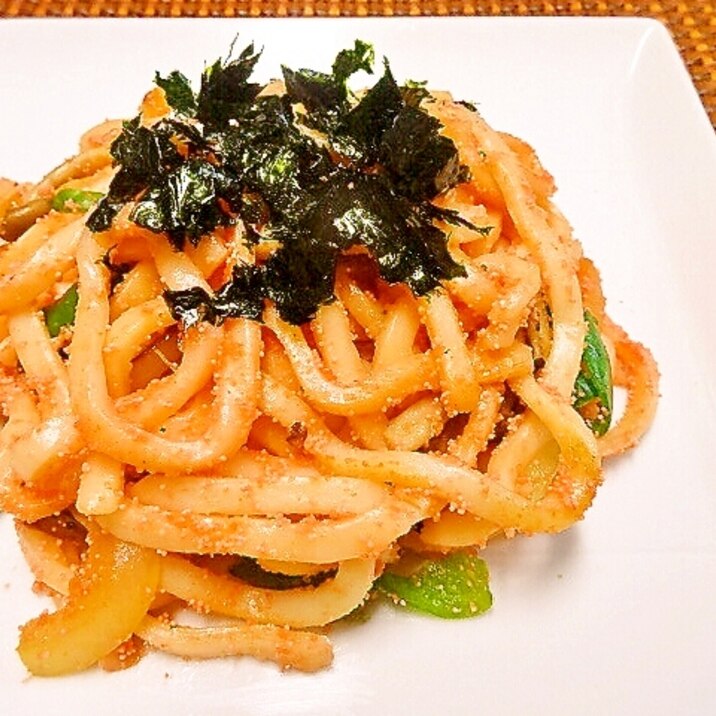 ぺロリと完食！明太焼きうどん